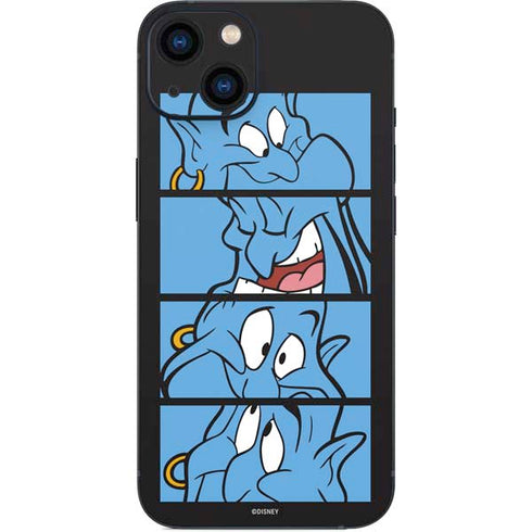 Disney Aladdin Genie Faces Grid iPhone 14 Plus Skin